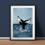 Humpback Whale Tail print