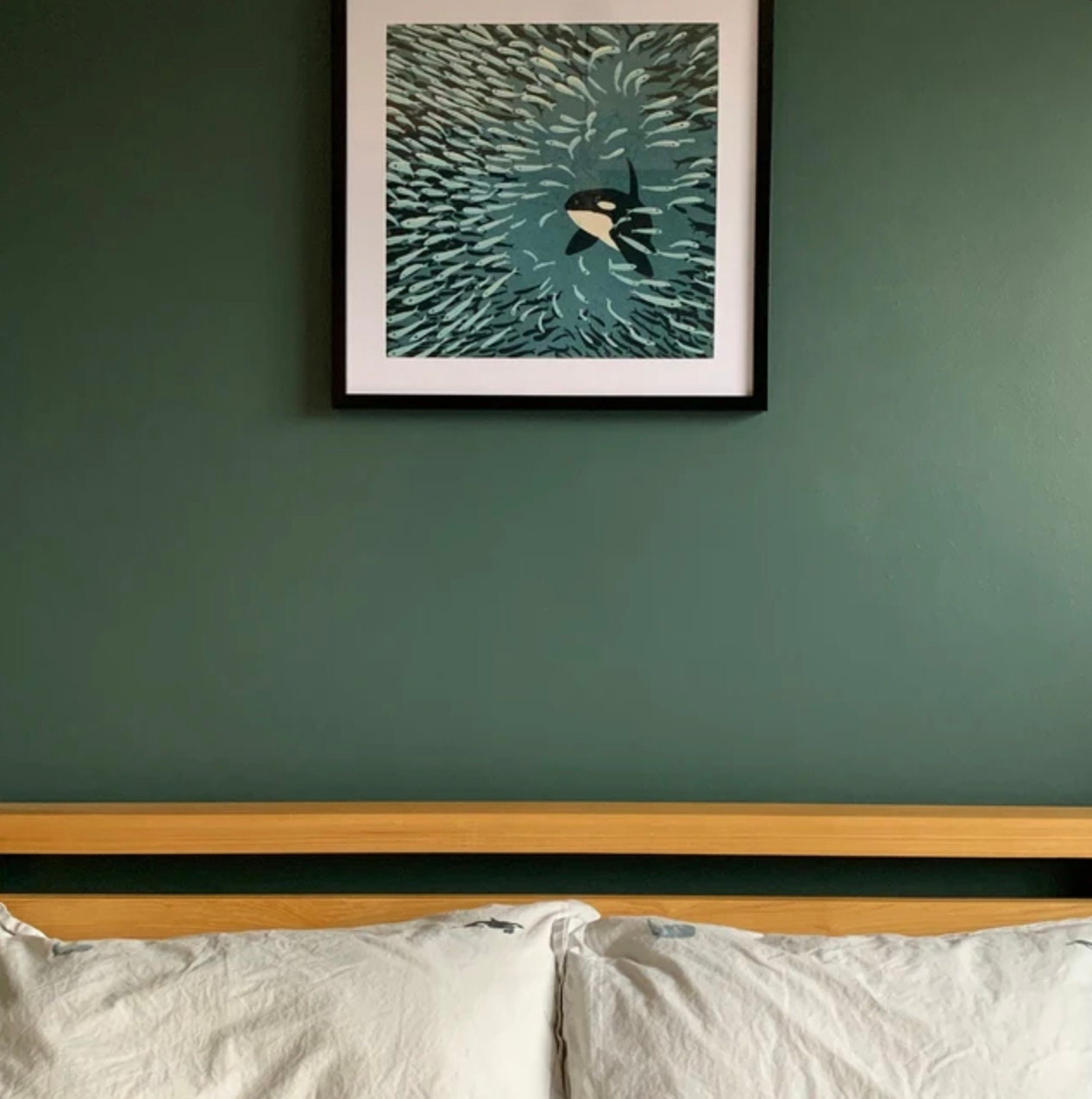Orca and Herring Ball 40cm art print