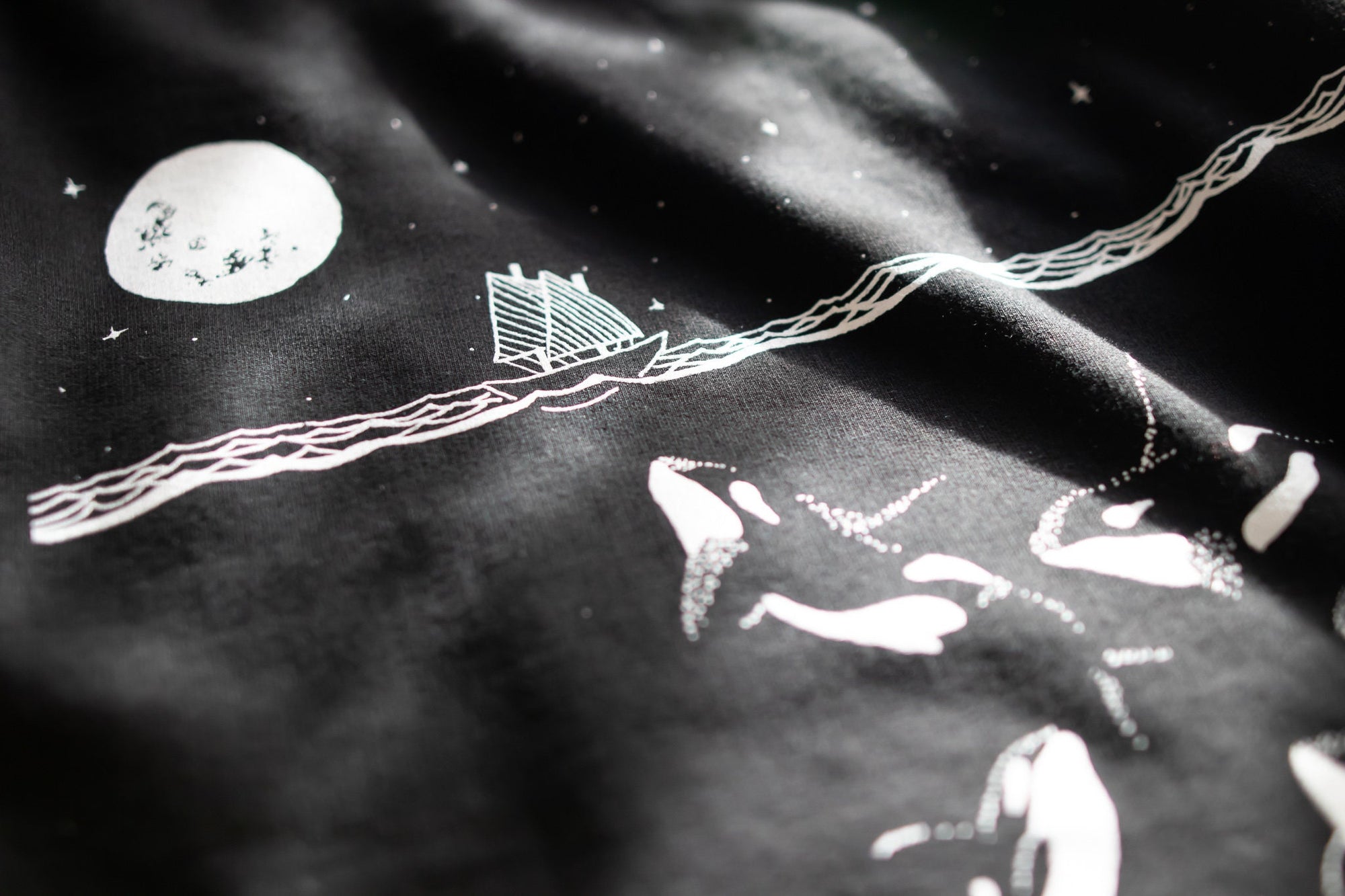 Midnight Orca - Killer Whale T-shirt. Organic cotton tee