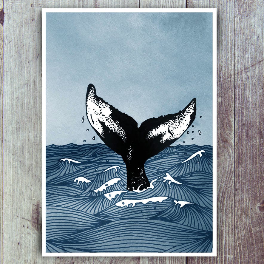 Humpback Whale Tail print