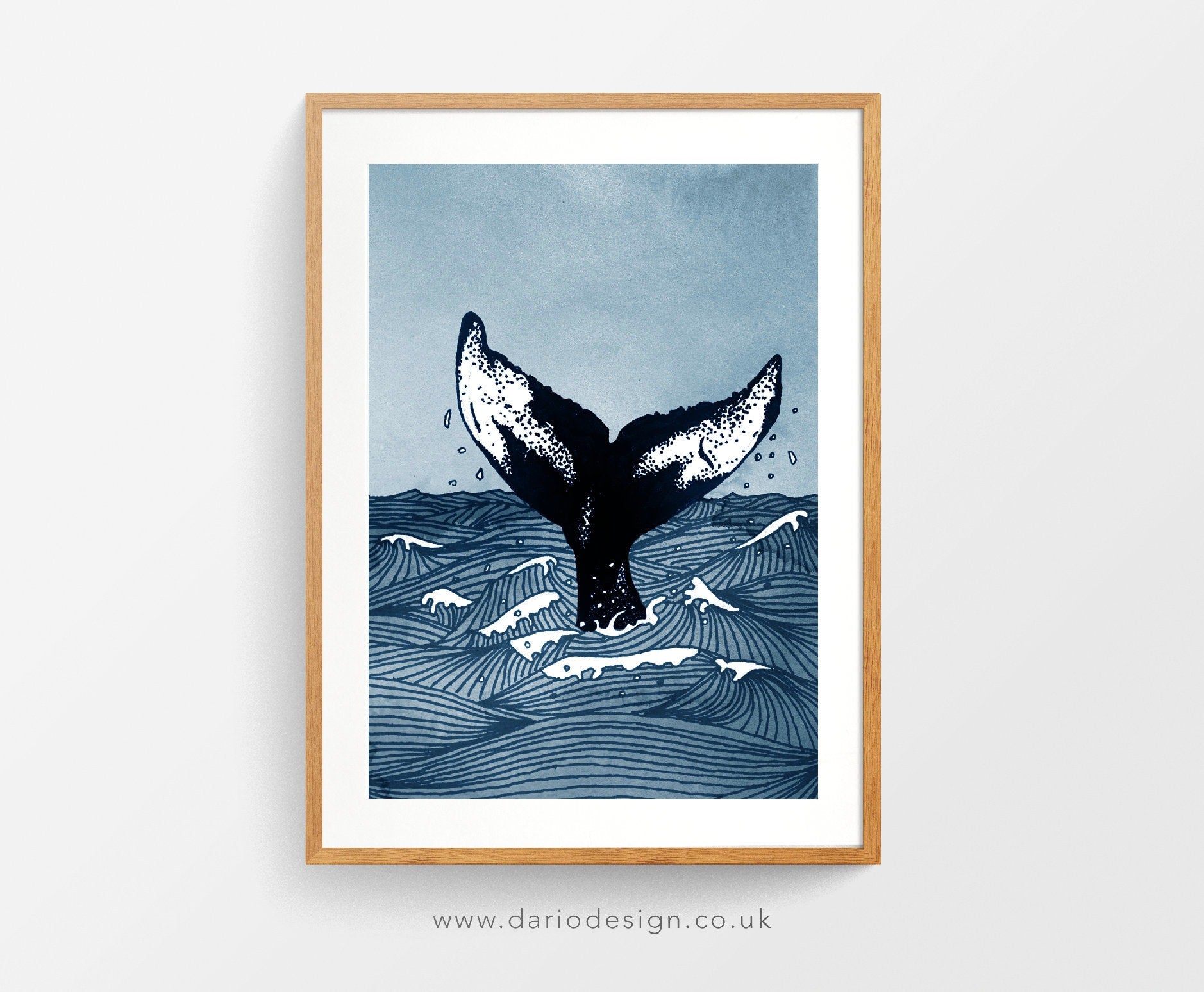 Humpback Whale Tail print