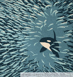 Orca and Herring Ball 40cm art print